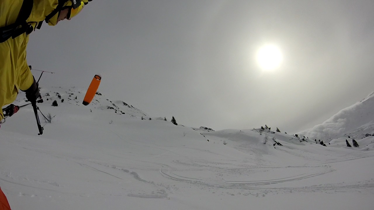 2024.03.02: Zürs am Arlbergpass mit ordentlich Druck im Snowkite
